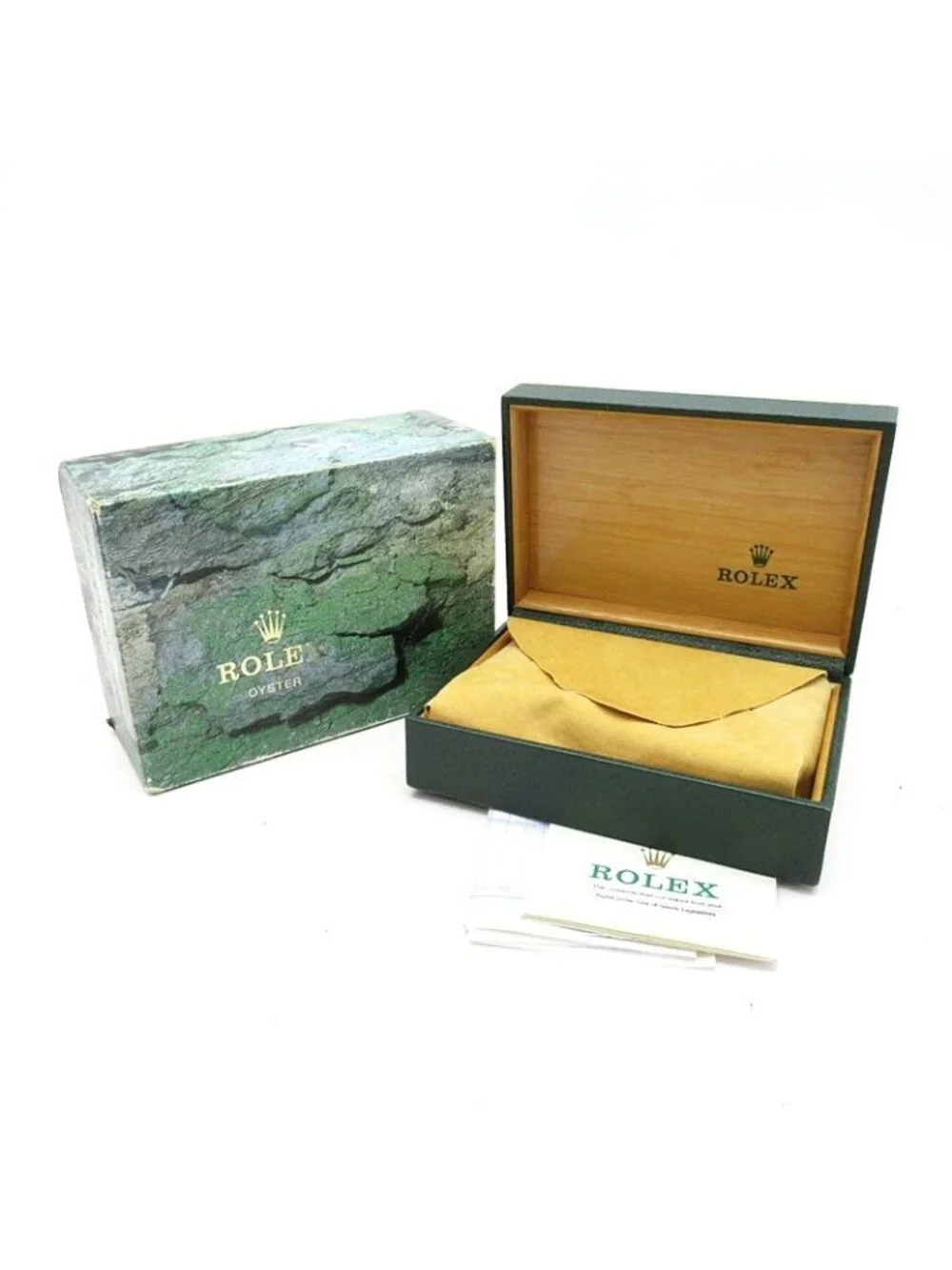 Rolex Datejust Watch Box Repair Book 18k Yellow Gold SS Champagne